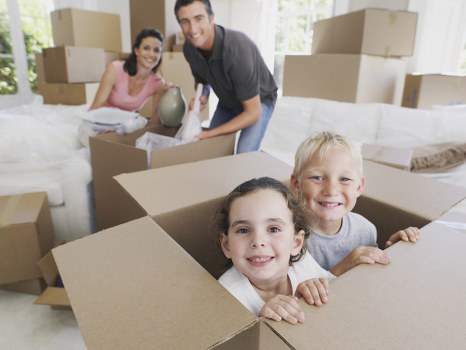 House removalists handling a move in Streatham residential street