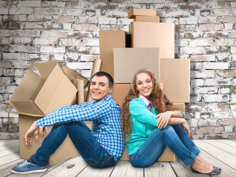 Shared student house items ready for removal in Streatham