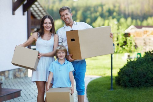 Careful loading process during piano removals in Streatham