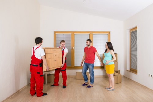 Commercial moving van service for a Streatham business