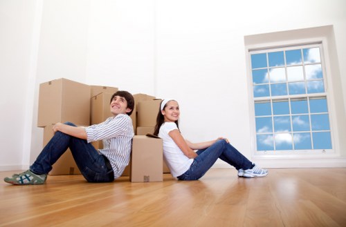Packing and loading items into a moving van in Streatham