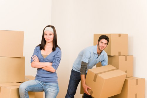 Professional movers protecting property during a Streatham man and van relocation