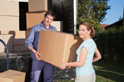Local moving van in Streatham ready for house and office transport